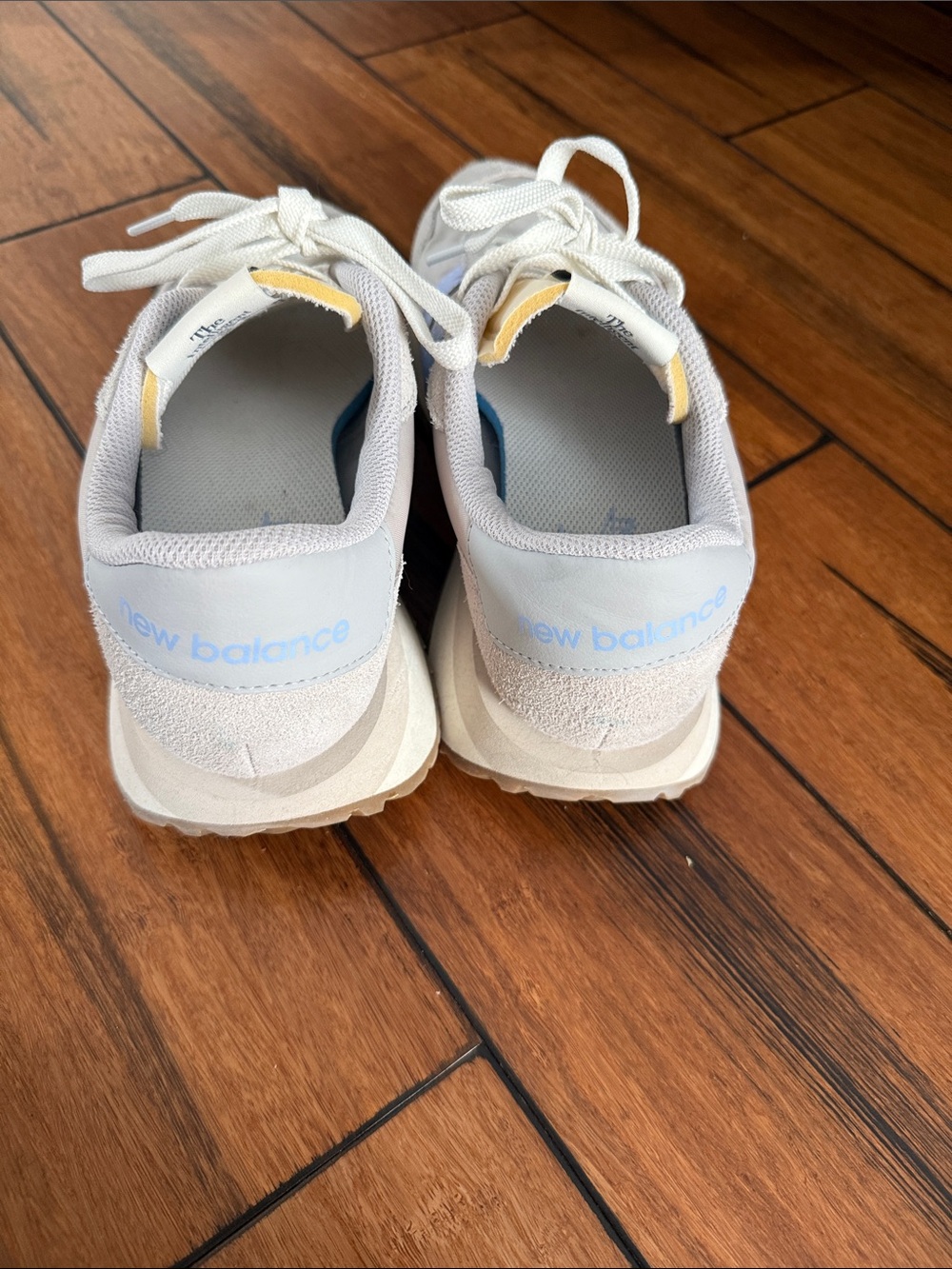 New Balance women’s Light Gray & Light Blue 237 Sneakers - Picture 5 of 7